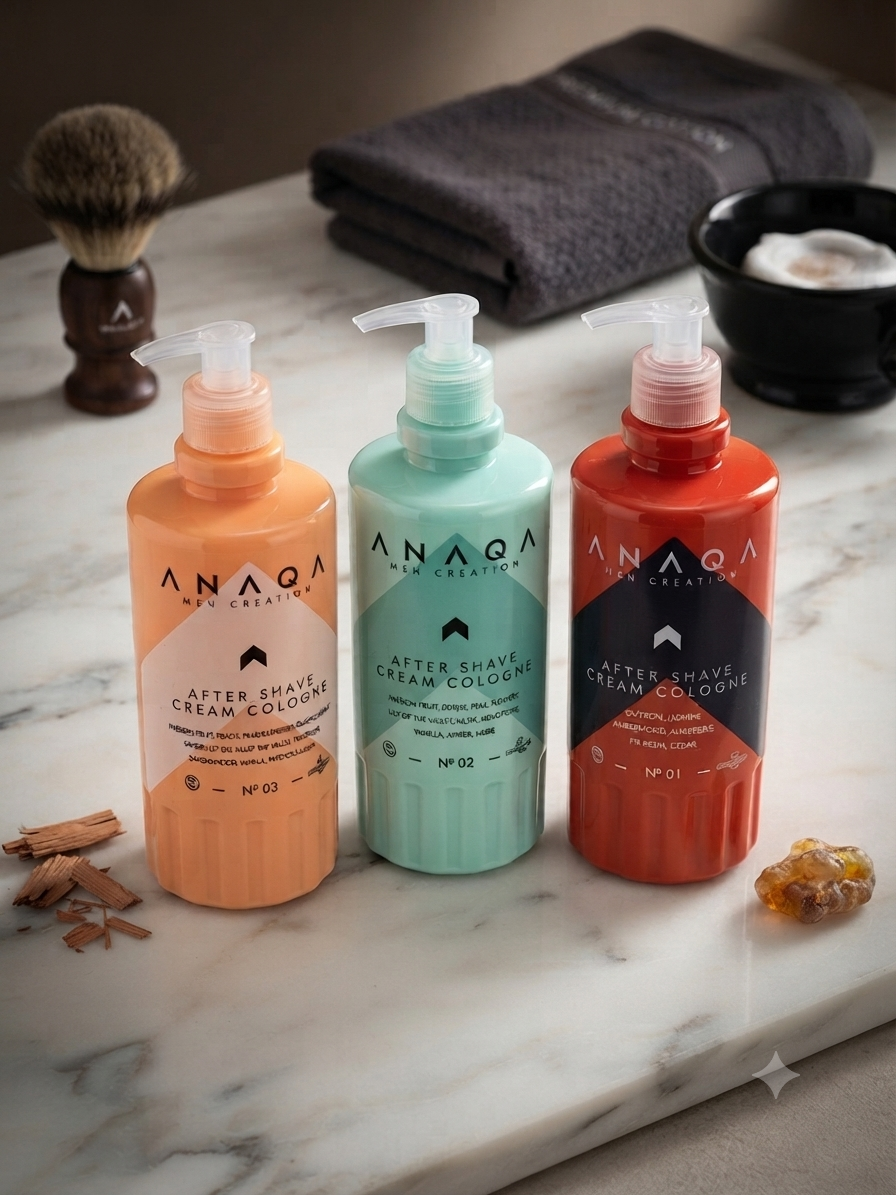 Anaqa After Shave Cream Cologne in drei Varianten