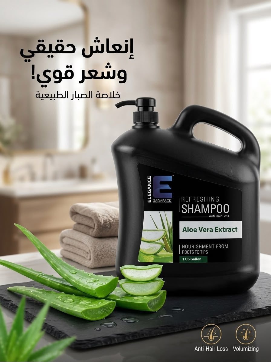 Elegance Refreshing Shampoo mit Aloe Vera im 4-Liter-Salonformat